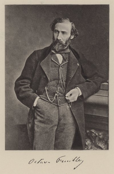 Octave Feuillet , francouzský romanopisec a dramatik (čb foto) od Antoine Samuel Adam Salomon