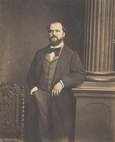 Untitled Man Standing, en Face, 18551869. od Antoine Samuel Adam Salomon