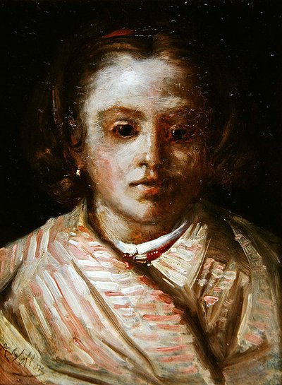 Portrét dítěte od Antoine Vollon
