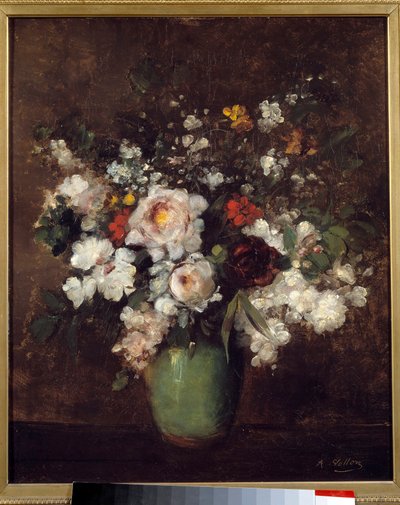 Váza s květinami Malba Antoina Vollona (1833-1900) Muzeum výtvarných umění Lille z 19. století od Antoine Vollon