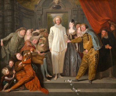 Italští komedianti od Antoine Watteau