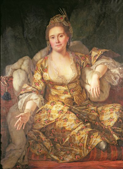 Annette, hraběnka z Vergennes v orientálním kostýmu od Antoine de Favray
