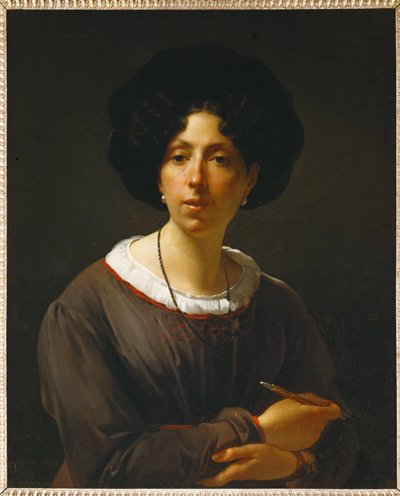 Autoportrét ... od Antoinette Cecile Hortense Lescot Haudebourt