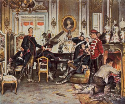 V prostoru stagingu u Paříže od Anton Alexander von (after) Werner