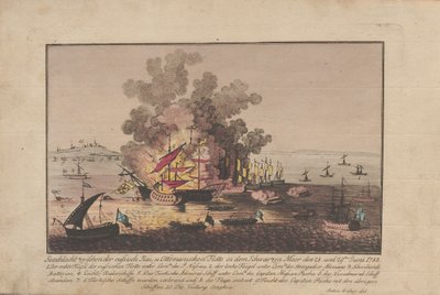 Námořní bitva mezi ruskou a osmanskou flotilou v Černém moři 28. a 29. června 1788 1788. od Anton Balzer