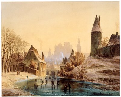 Kluziště na řece, 1855. od Anton Doll