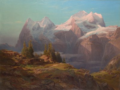Wengeralpe v Berner Oberland (Eiger, Mönch a Jungfrau) od Anton Hansch