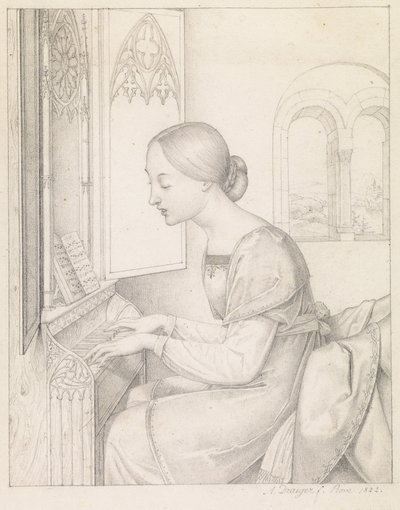 Svatá Cecílie od Anton Josef Dräger