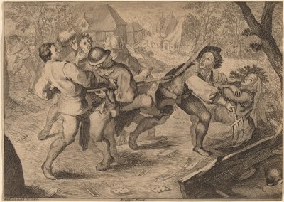 Boj rolníků od Anton Joseph Prenner after Pieter Bruegel the Elder