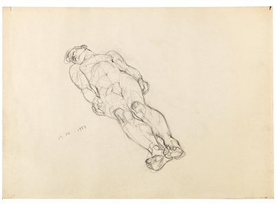 Anton Kolig Ležící mužský akt 1933 od Anton Kolig