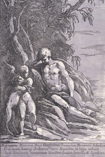 Svatý Jan v poušti, 1725. od Anton Maria Zanetti