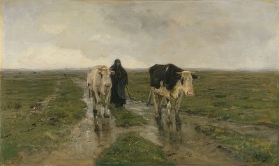 Pastva. Pravděpodobně 80. léta 19. století od Anton Mauve