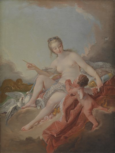 Venuše a Amor od Anton Muller