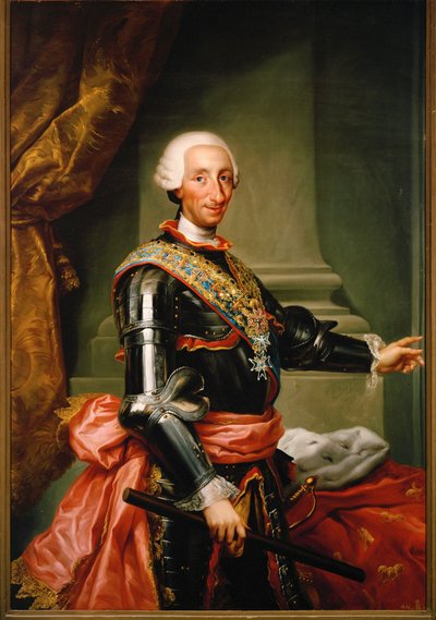 Carlos III, španělský král ... (malba na plátně) od Anton Raphael Mengs