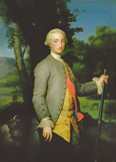 Charles de Bourbon (1748-1819) princ z Asturie (olej na plátně) od Anton Raphael Mengs