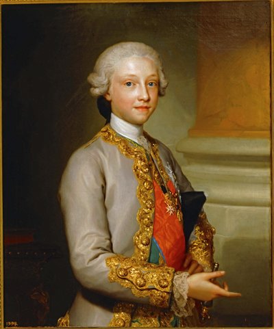 Nemluvně Gabriel de Bourbon ... (malba na plátně) od Anton Raphael Mengs