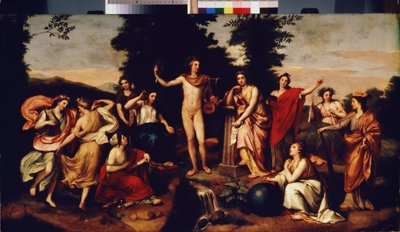 Parnas, kolem 1750-60 od Anton Raphael Mengs