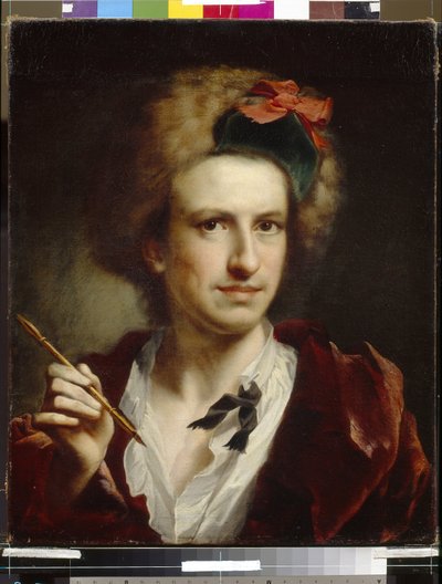 Portrét rytce Francesca Bartolozziho (1728-1813). Obraz Antona Raphaela Mengse (1728-1779), olej na plátně. německé umění od Anton Raphael Mengs