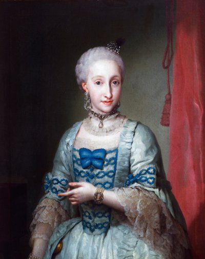 Portrét Infanta Maria Josefa Španělska, Anton Raphael Mengs, malba od Anton Raphael Mengs