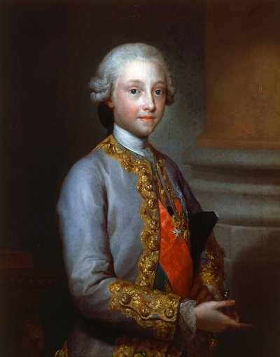 Portrét Infante Gabriel ze Španělska (Portici od Anton Raphael Mengs