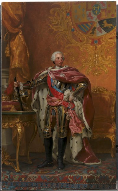 Portrét španělského krále Karla III od Anton Raphael Mengs