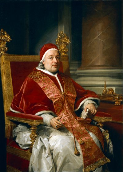 Portrét papeže Klementa XIII Rezzonico, Anton Raphael Mengs od Anton Raphael Mengs