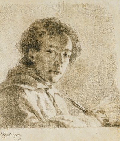 Portrét umělce, 1750 od Anton Raphael Mengs
