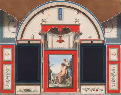 Nástěnná malba římského domu v areálu Villa Negroni v Římě, zobrazující Venuši a zraněného Adonise. 1778 od Anton Raphael Mengs