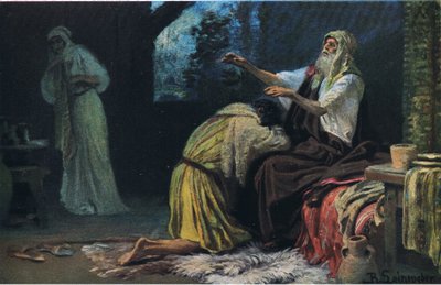Isaac blessing Jacob, z Hulberts Story of the Bible vydané The John Winston Company, 1932 od Anton Robert Leinweber