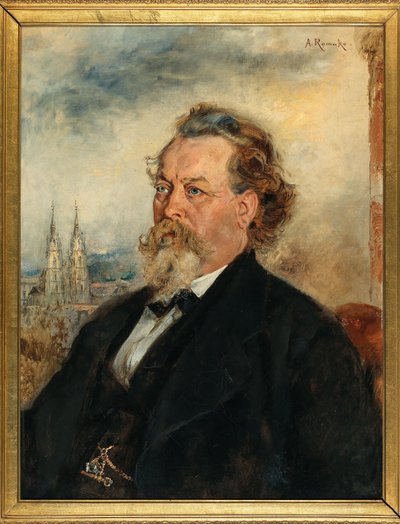Portrét architekta Wilhelma Büchera 1824-1888. od Anton Romako
