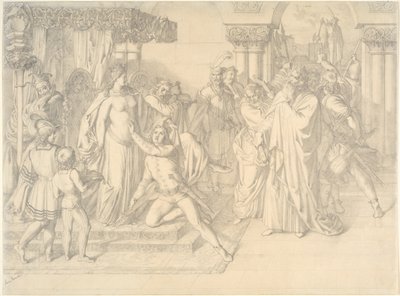 Singers Contest on the Wartburg, c. 1853. od Anton Romako
