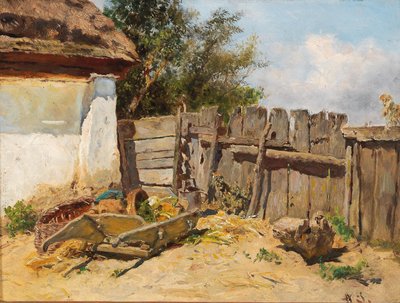 V zahradě statku od Anton Schrodl