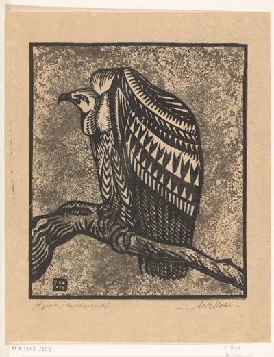 Gier (původní název na objektu) od Anton Vincent Emanuel Pohl (signed by artist)