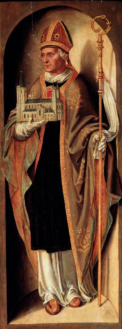 Saint Cunibert, biskup kolínský, počátek 16. století. od Anton Woensam