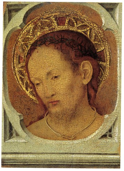 regionální muzeum messina, antonello da messina, madona s dítětem a kristem v lítosti 02 od Antonello da Messina