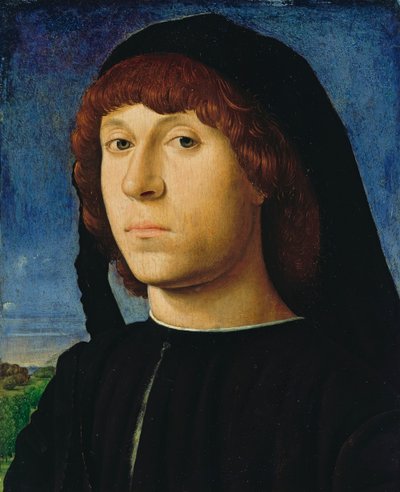 Německy: Bildnis eines jungen Mannes Portrét mladého muže od Antonello da Messina