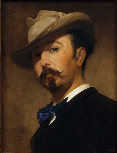 Portrét malíře Joaquima Vayredy od Antoni Caba