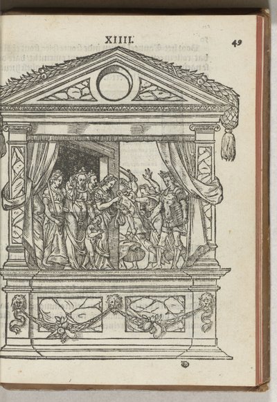 Třetí zdobené lešení s jevištěm: princ osvobozuje ctnosti ze zajetí, 1577 od Antoni van Leest