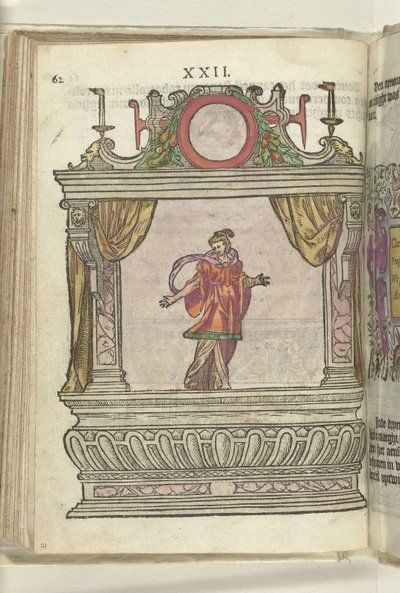 Jeviště s personifikací mírnosti (Clementia), 1578 od Antoni van Leest