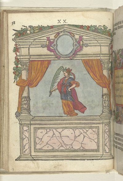Jeviště s personifikací vítězství (Palmaris), 1578 od Antoni van Leest