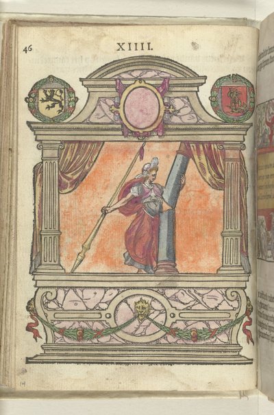 Scéna s personifikací síly (Fortitudo), 1578 od Antoni van Leest