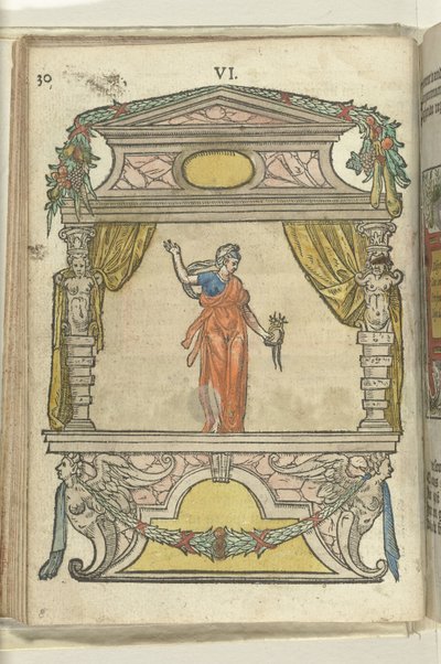 Jeviště s personifikací Pilnosti (Diligentia), 1578 od Antoni van Leest