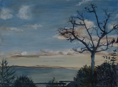 Ditcheat Hill, Somerset, 2019 (öljy kankaalle) od Antonia Myatt
