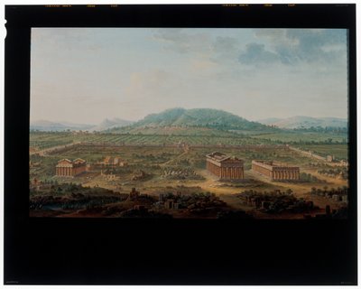 Pohled Na Paestum od Antonia de dipi Joli