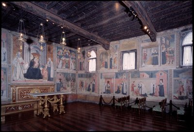 Celkový pohled na život sv. Francesca roman (freska od Antoniazzo Romano