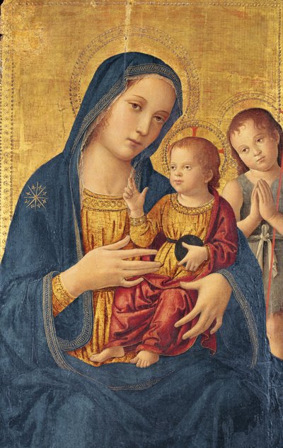 Panna a dítě se svatým Janem Křtitelem od Antoniazzo Romano