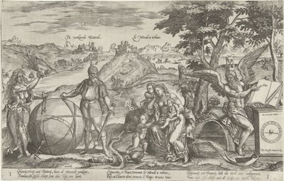 Špatný svět, 1579 Špatný Weerelt / Le Monde a rebous (název na objektu) Alegorie politické situace v Nizozemsku v letech 1576-1579 (název série) od Antonie Wierix (II)