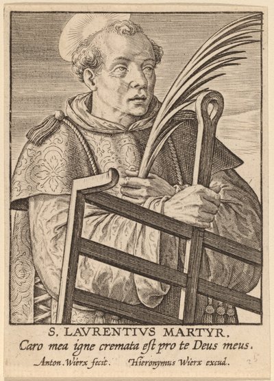 Mučedník svatého Vavřince od Antonie Wierix