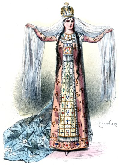 Massenet - Esclarmonde - Sibyl Sanderson, role Esclarmonde, prolog 1. scéna - Antonin-Marie Chatinière, 1889 od Antonin Marie Chatiniere