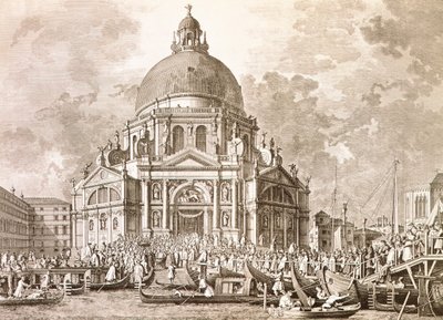 Vévodské slavnosti, dóžete a signorie benátské na výroční svátek Panny Marie zdraví od Antonio (after) Canaletto